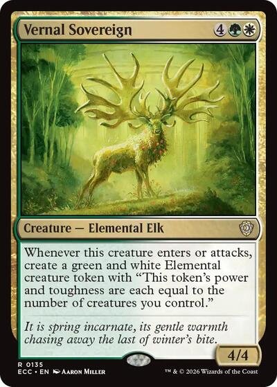 Vernal Sovereign (Commander: Lorwyn Eclipsed) Near Mint