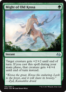 Might of Old Krosa (Modern Masters 2017) Light Play Foil