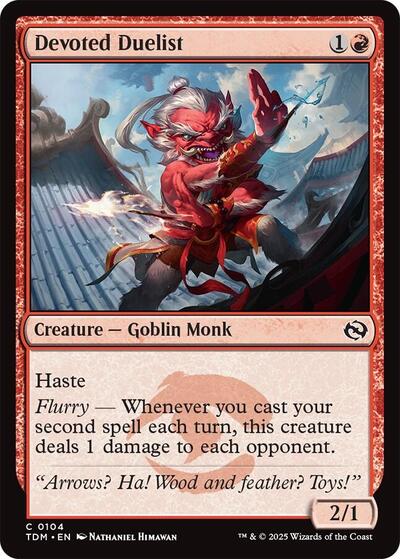 Devoted Duelist (Tarkir: Dragonstorm) Near Mint Foil