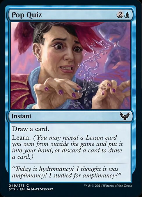 Pop Quiz (Strixhaven) Near Mint Foil