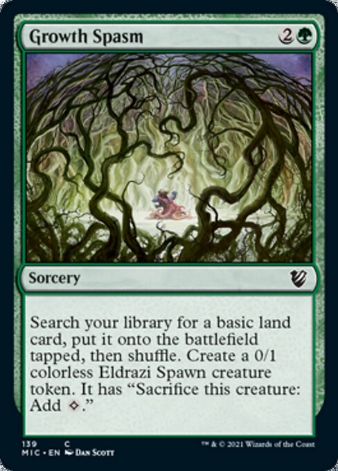 Growth Spasm (Commander 2021 Midnight Hunt) Light Play