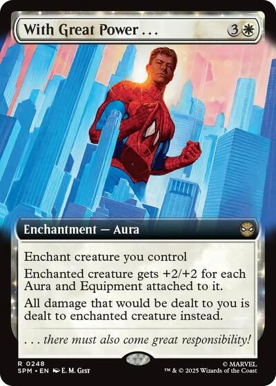 With Great Power... (Extended Art) (Marvel's Spider-Man) Near Mint Foil