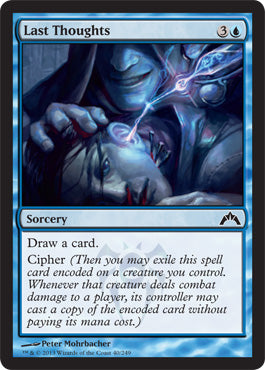 Last Thoughts (Gatecrash) Light Play Foil