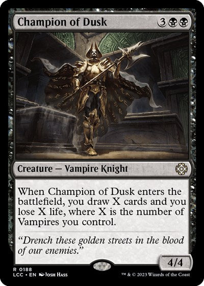 Champion of Dusk (Commander: The Lost Caverns of Ixalan) Light Play