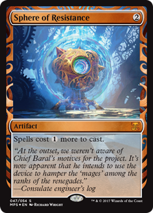Sphere of Resistance (Kaladesh Inventions) Light Play Foil
