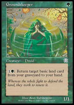 Groundskeeper (Mercadian Masques) Light Play