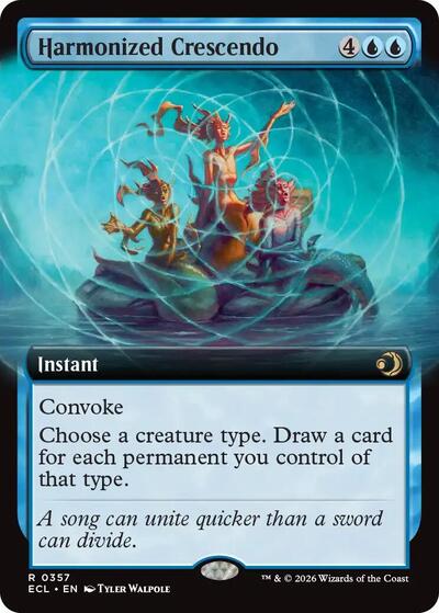Harmonized Crescendo (Extended Art) (Lorwyn Eclipsed) Near Mint