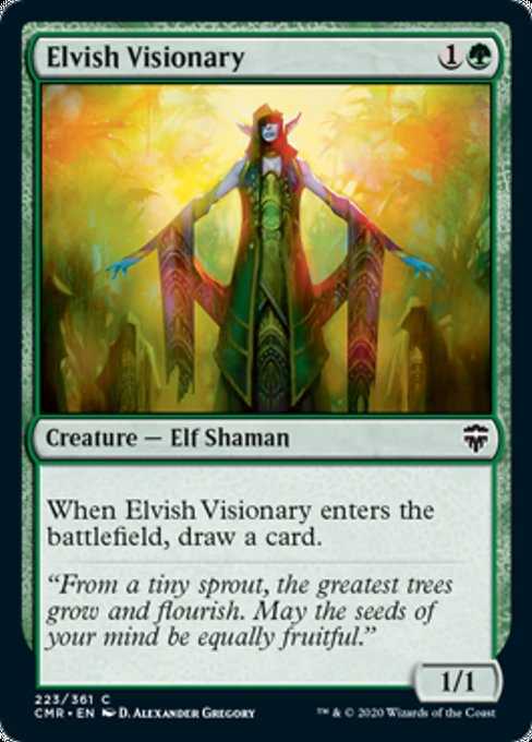 Elvish Visionary (Commander Legends) Light Play Foil