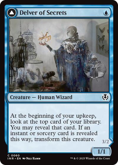 Delver of Secrets (Innistrad Remastered) Light Play Foil