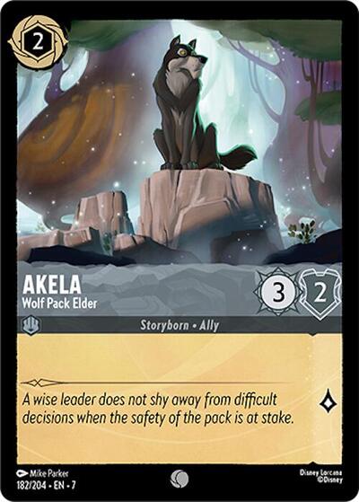 Akela - Wolf Pack Elder (Archazia's Island) Near Mint