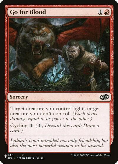 Go for Blood (The List) Near Mint