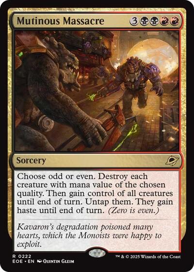 Mutinous Massacre (Edge of Eternities) Near Mint Foil