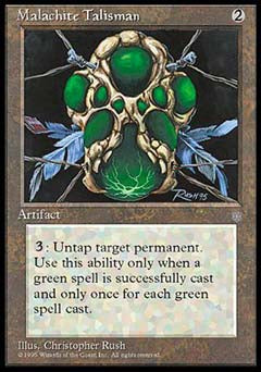 Malachite Talisman (Ice Age) Light Play