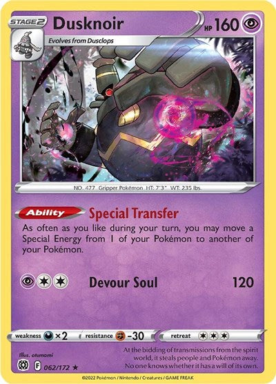 Dusknoir (SWSH09: Brilliant Stars) Near Mint Reverse Holofoil