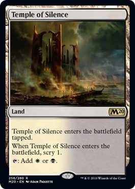 Temple of Silence (Magic 2020 Core Set) Light Play