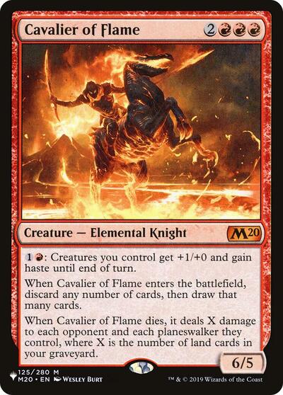 Cavalier of Flame (The List) Light Play