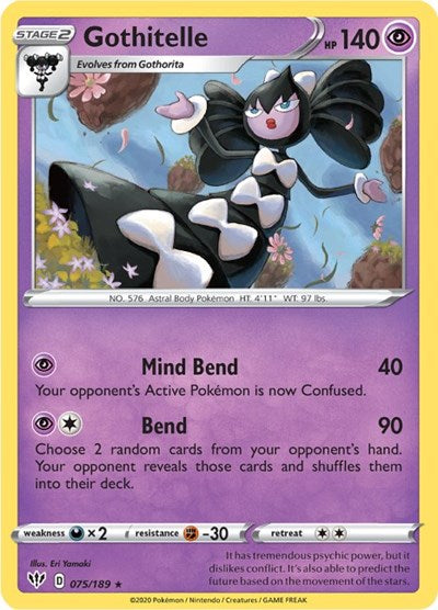 Gothitelle (SWSH03: Darkness Ablaze) Near Mint Reverse Holofoil