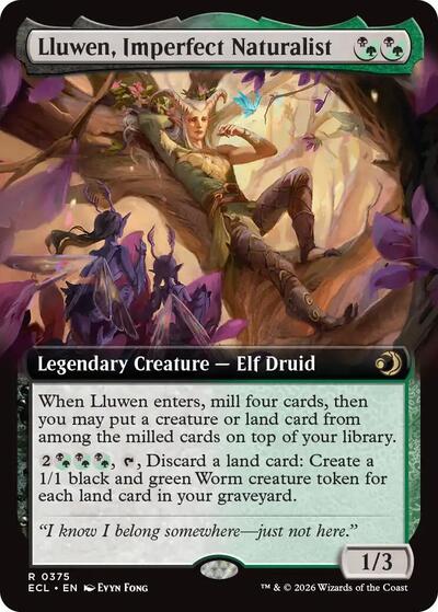 Lluwen, Imperfect Naturalist (Extended Art) (Lorwyn Eclipsed) Near Mint