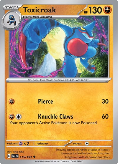 Toxicroak (SV02: Paldea Evolved) Near Mint
