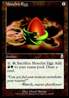 Mossfire Egg (Odyssey) Light Play