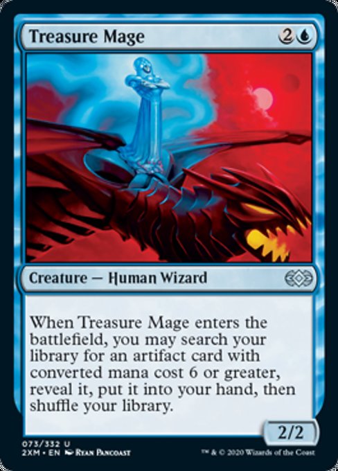 Treasure Mage (Double Masters) Light Play
