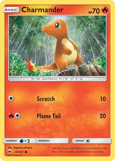 Charmander (SM - Burning Shadows) Near Mint