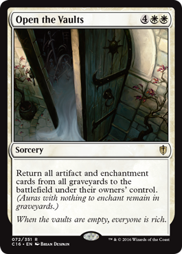 Open the Vaults (Commander 2016 Edition) Light Play