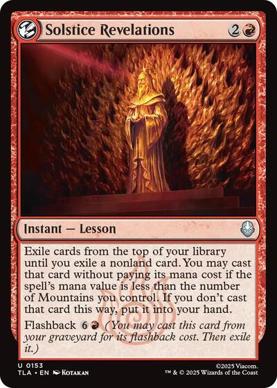 Solstice Revelations (Avatar: The Last Airbender) Near Mint