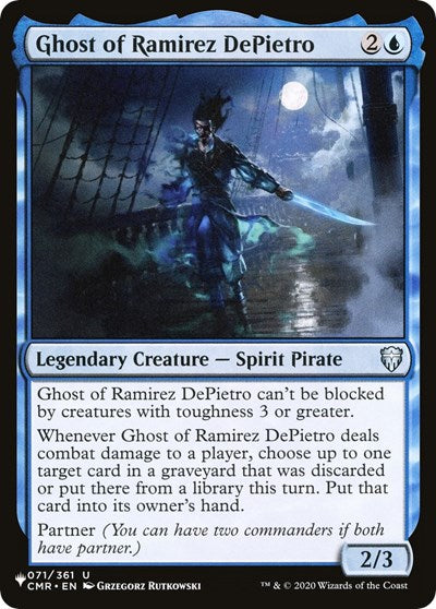 Ghost of Ramirez DePietro (The List) Light Play