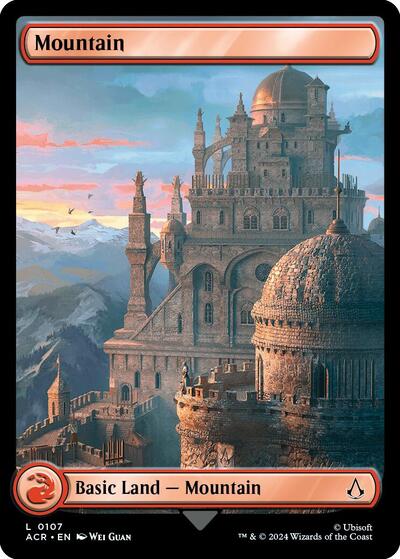 Mountain (0107) (Universes Beyond: Assassin's Creed) Light Play
