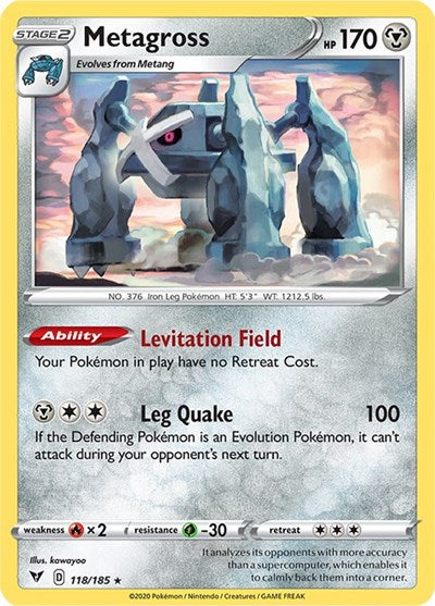 Metagross (SWSH04: Vivid Voltage) Near Mint Reverse Holofoil