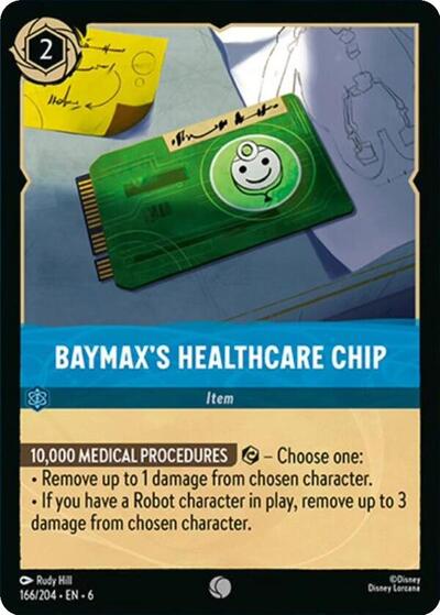 Baymax's Healthcare Chip (Azurite Sea) Near Mint Cold Foil