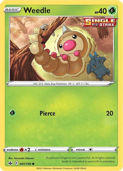 Weedle (SWSH06: Chilling Reign) Near Mint
