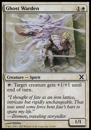 Ghost Warden (10th Edition) Light Play Foil