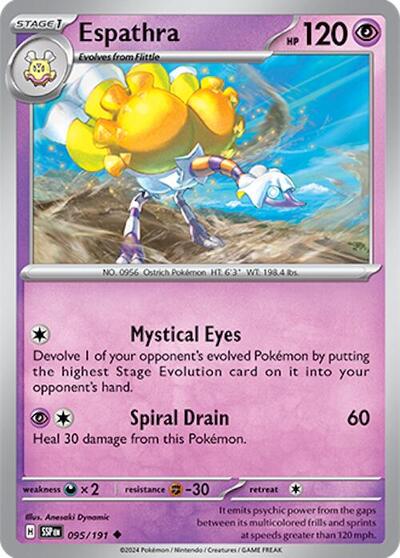 Espathra (SV08: Surging Sparks) Near Mint Reverse Holofoil