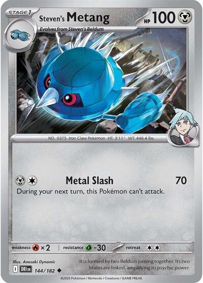 Steven's Metang (SV10: Destined Rivals) Near Mint Reverse Holofoil
