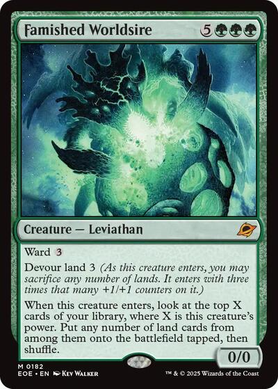 Famished Worldsire (Edge of Eternities) Near Mint Foil