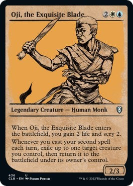 Oji, the Exquisite Blade (Showcase) (Commander Legends: Battle for Baldur's Gate) Light Play Foil