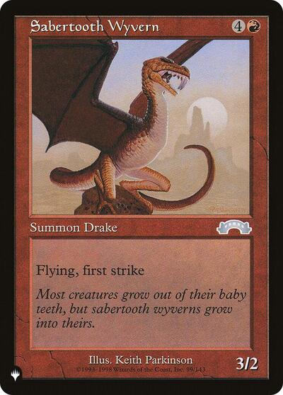 Sabertooth Wyvern (The List) Near Mint