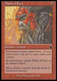 Mark of Fury (Urza's Destiny) Light Play