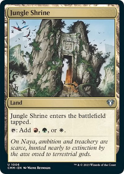 Jungle Shrine (Commander Masters) Light Play