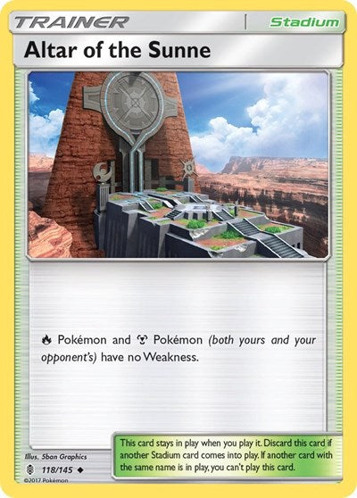 Altar of the Sunne (SM - Guardians Rising) Near Mint Reverse Holofoil