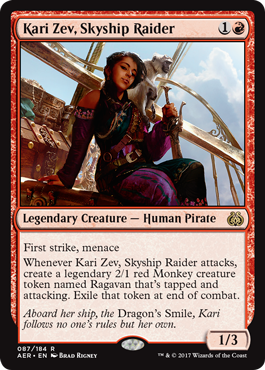 Kari Zev, Skyship Raider (Aether Revolt) Light Play Foil