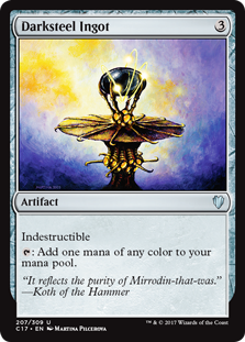 Darksteel Ingot (Commander 2017) Light Play