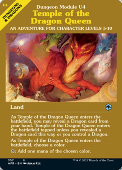 Temple of the Dragon Queen (Showcase) (Adventures in the Forgotten Realms) Light Play