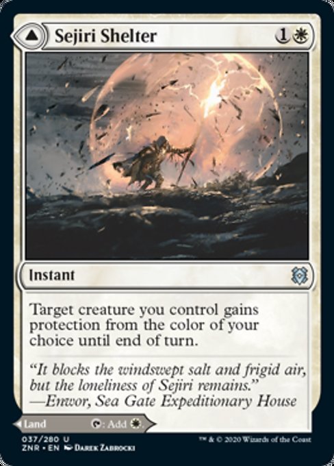 Sejiri Shelter Sejiri Glacier (Zendikar Rising) Near Mint