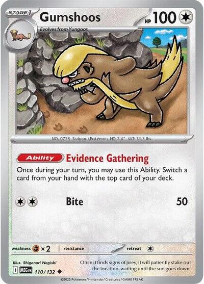 Gumshoos - 110 (ME01: Mega Evolution) Near Mint