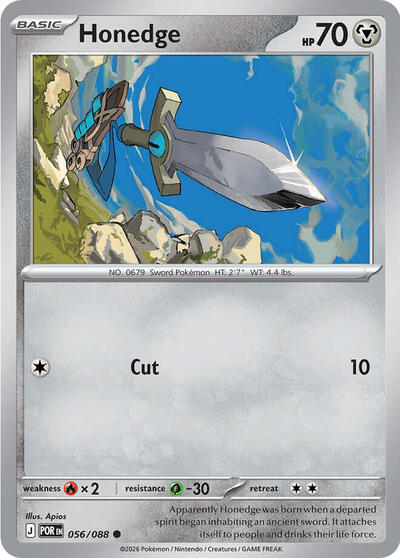 Honedge (ME03: Perfect Order) Near Mint Reverse Holofoil