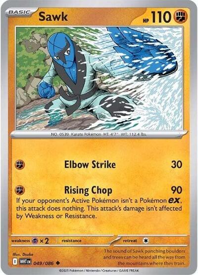 Sawk (SV: White Flare) Near Mint Reverse Holofoil