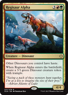 Regisaur Alpha (Ixalan) Light Play Foil